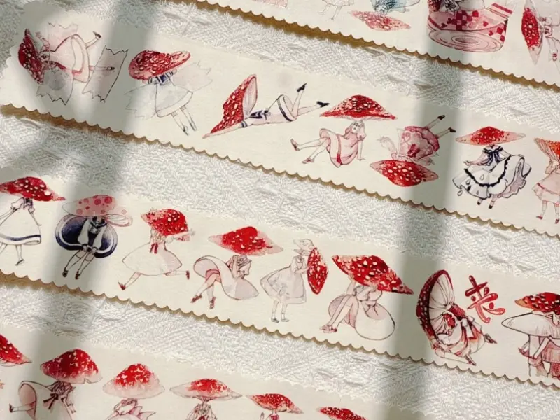 MOI Studio Washi Tape Sample - Miss Mushroom 1
