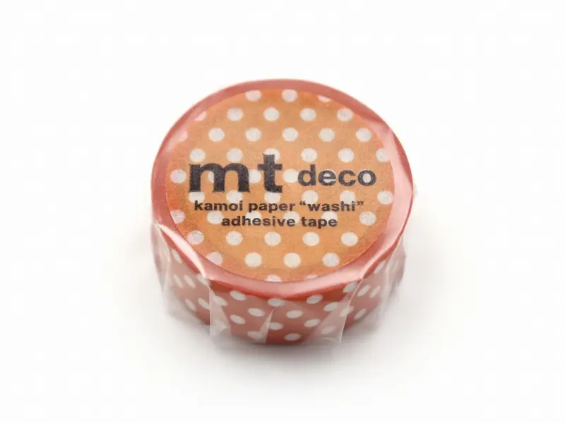 mt Washi Tape Dot - Deep Orange