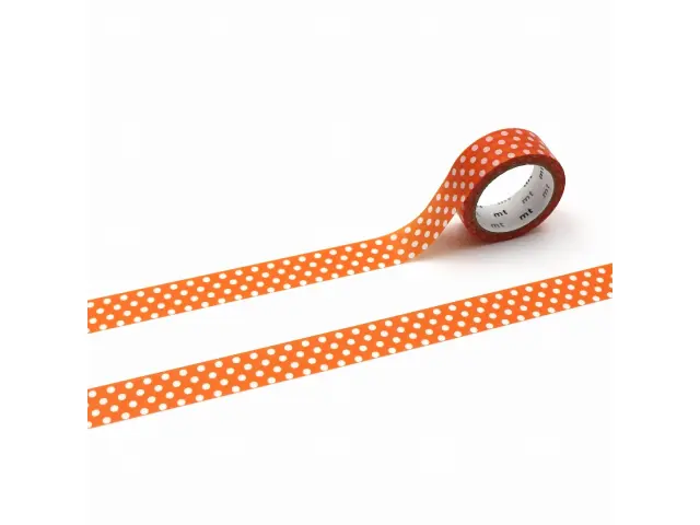mt Washi Tape Dot - Deep Orange