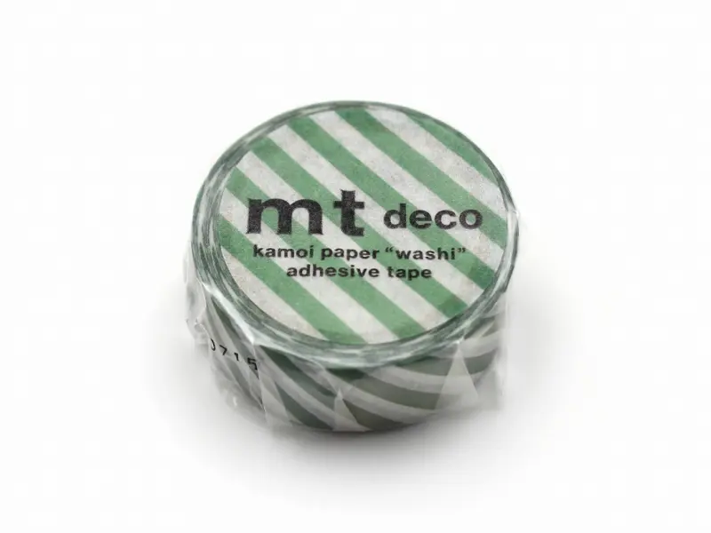 mt Washi Tape Stripe - Deep Green