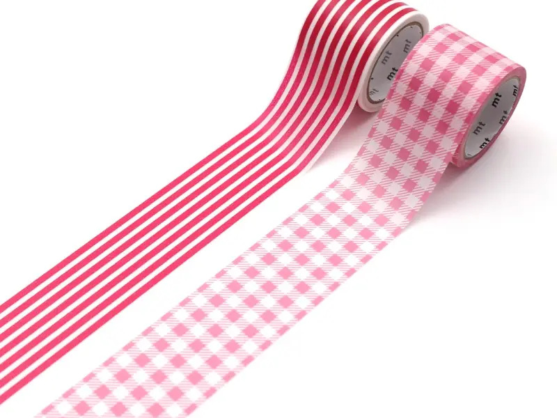 mt Wide Washi Tape Set - Pink Red