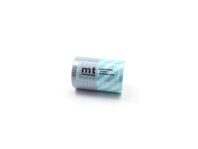 mt Wide Washi Tape Set - Blue Plaid
