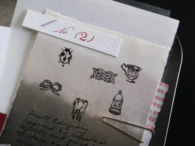 Pre-Order Kurukynki Wooden Rubber Stamp Set Loop And Lantern - Small Reliquary