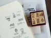 Pre-Order Kurukynki Wooden Rubber Stamp Set Loop And Lantern - Small Reliquary