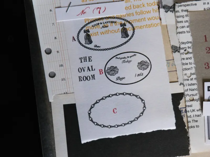 Pre-Order Kurukynki Wooden Rubber Stamp Loop And Latern - The Oval Room