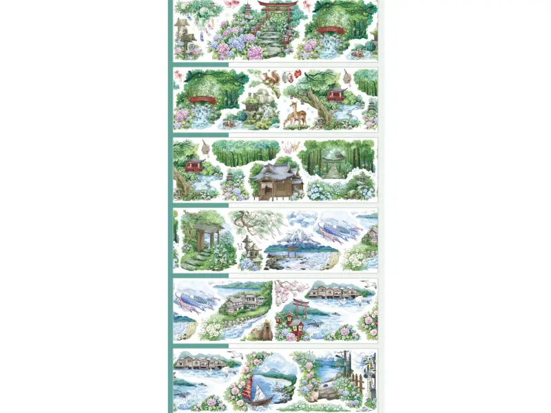 Shine Studio Washi Tape Sample - Prayer of the Sea Forest