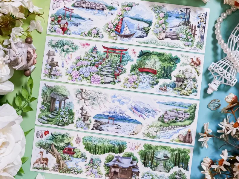 Shine Studio Washi Tape Sample - Prayer of the Sea Forest