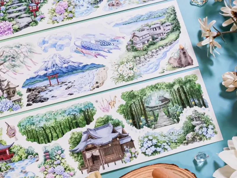 Shine Studio Washi Tape Sample - Prayer of the Sea Forest