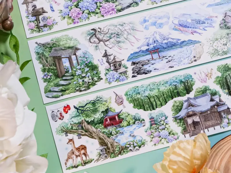 Shine Studio Washi Tape Sample - Prayer of the Sea Forest