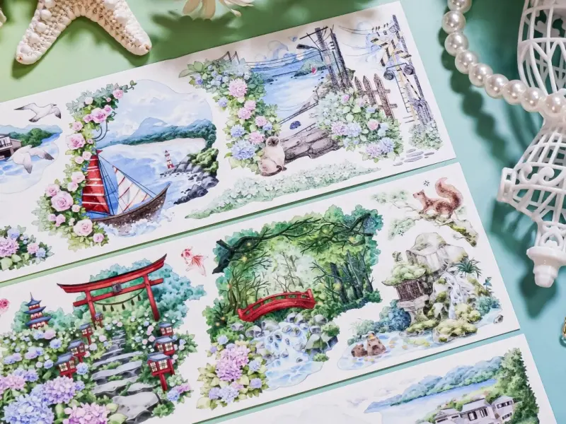 Shine Studio Washi Tape Sample - Prayer of the Sea Forest