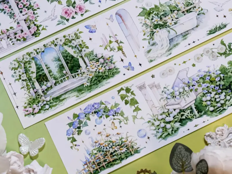 Shine Studio Washi Tape Sample - Dream Garden Arcade