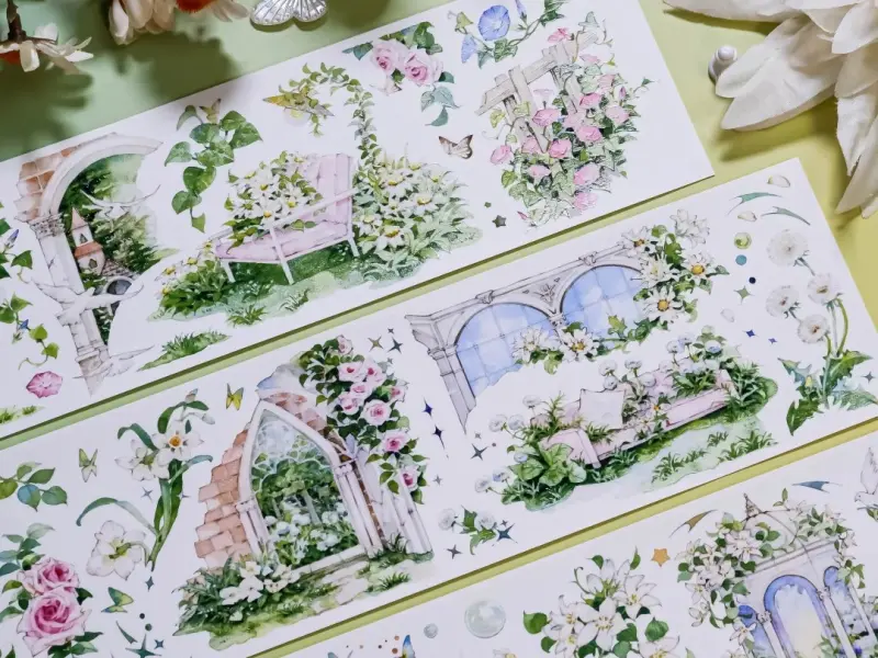 Shine Studio Washi Tape Sample - Dream Garden Arcade