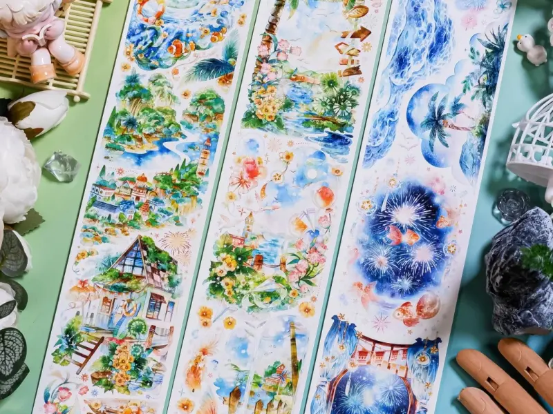 Shine Studio Washi Tape Sample - Iridescent Summer