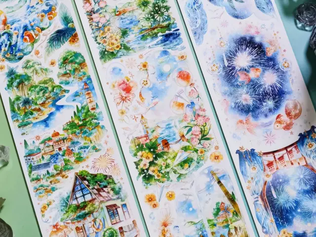 Shine Studio Washi Tape Sample - Iridescent Summer