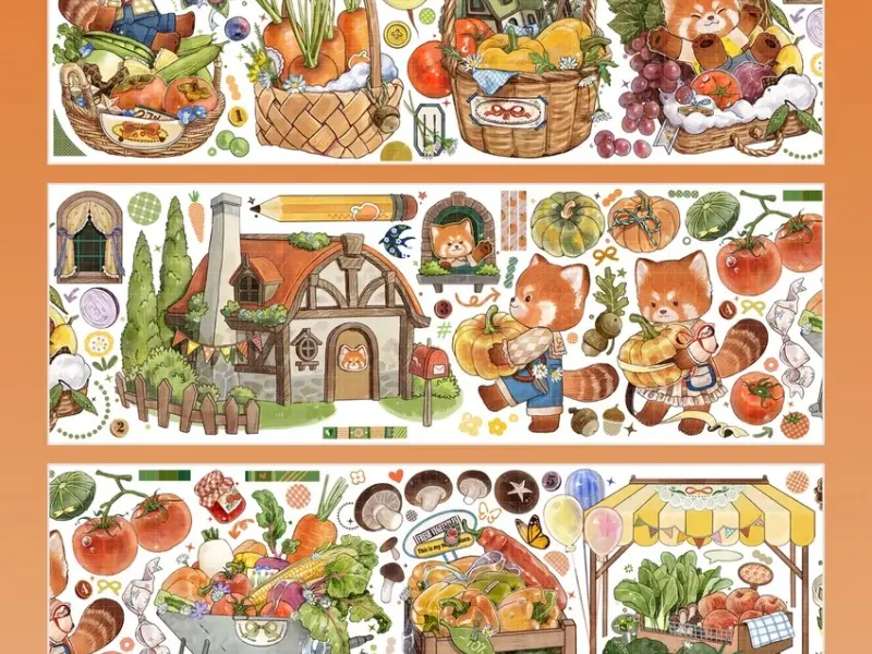 Shine Studio PET Tape Sample - Red Panda