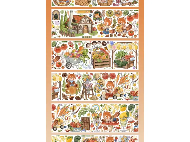 Shine Studio PET Tape Sample - Red Panda