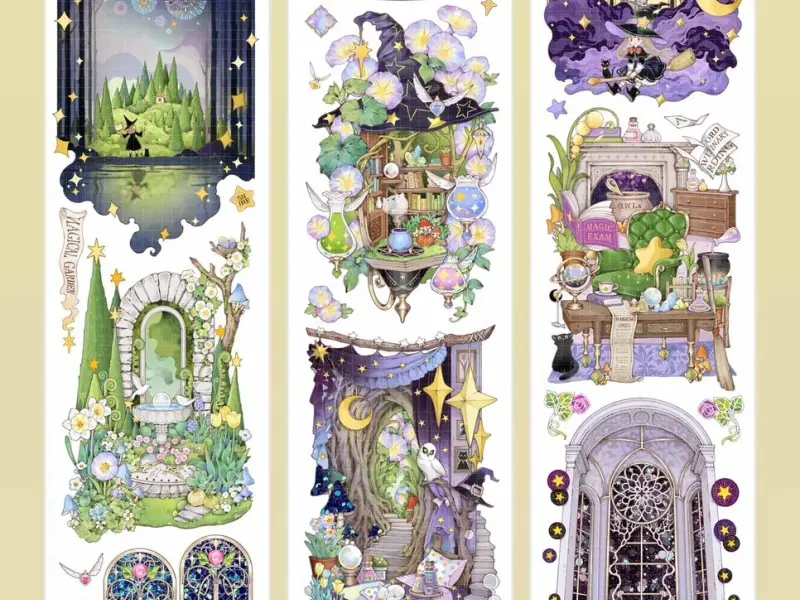 Shine Studio Washi Tape Sample - The Stardust Magic House