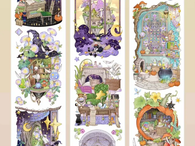 Shine Studio Washi Tape Sample - The Stardust Magic House