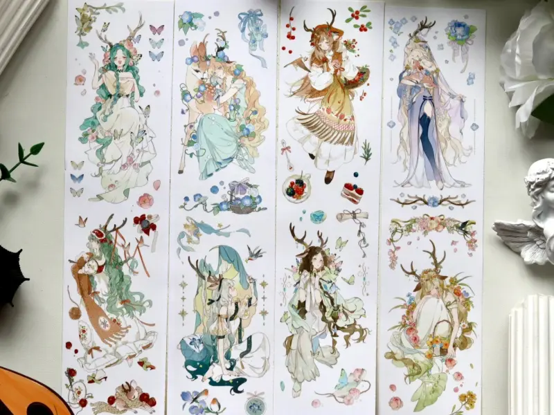 Shine Studio Washi Tape Sample - Deer In The Deep Forest