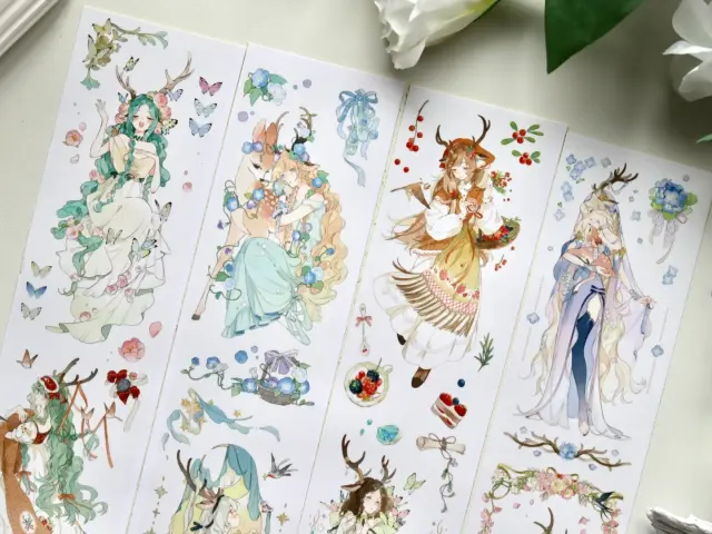 Shine Studio Washi Tape Sample - Deer In The Deep Forest