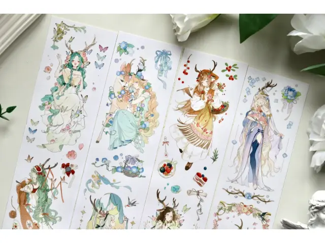 Shine Studio Washi Tape Sample - Deer In The Deep Forest