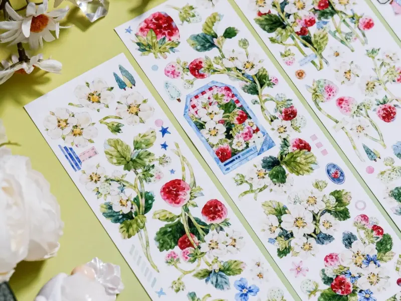 Shine Studio Washi Tape Sample - Strawberry Patchwork