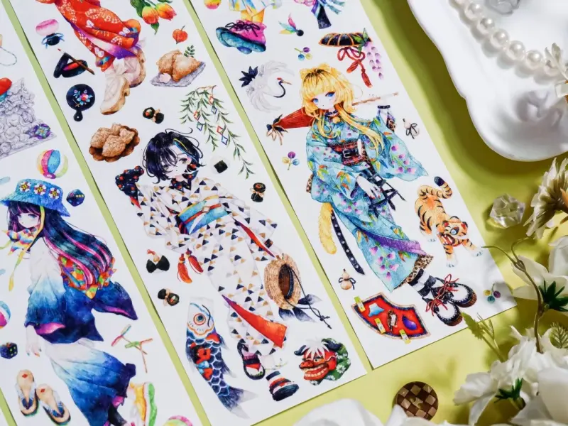 Shine Studio Washi Tape Sample - Leaping Colors