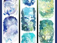 StudioVI Washi Wide Tape Sample - Illusory Realm