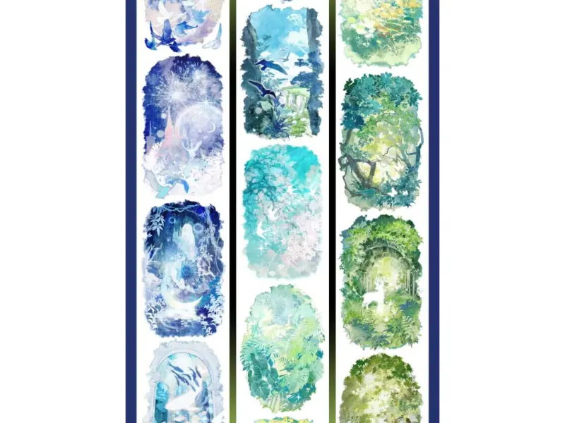 StudioVI Washi Wide Tape Sample - Illusory Realm