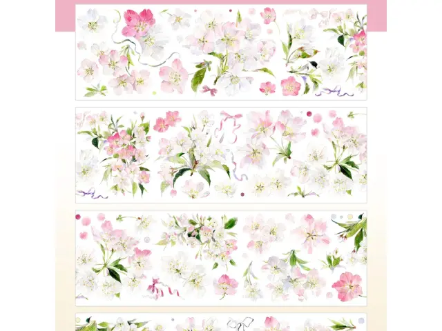 StudioVI Washi Tape Sample - Cherry Blossoms in Full Bloom