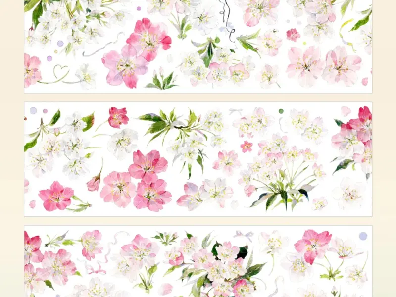 StudioVI Washi Tape Sample - Cherry Blossoms in Full Bloom
