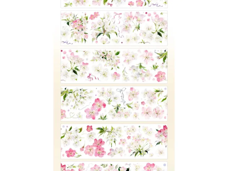 StudioVI Washi Tape Sample - Cherry Blossoms in Full Bloom