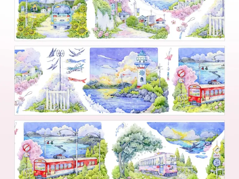 StudioVI Washi Tape Sample - Kamakura Coast