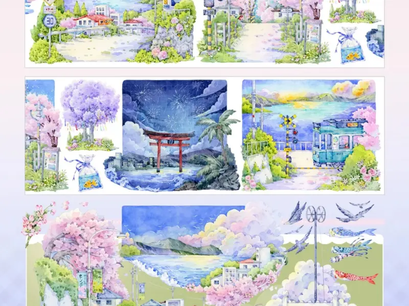 StudioVI Washi Tape Sample - Kamakura Coast