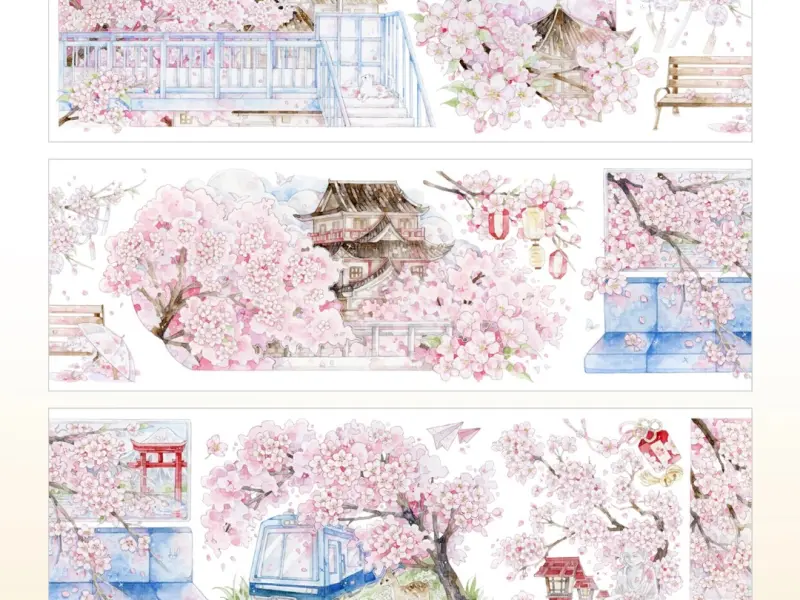 StudioVI Washi Tape Sample - Sakura Daylight
