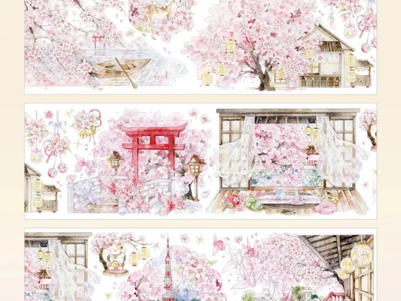 StudioVI Washi Tape Sample - Sakura Daylight