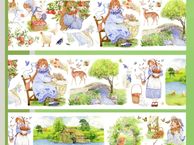 Tournesol Studio PET Tape Sample - Fairytale Forest Life