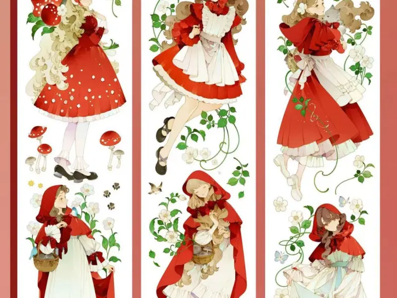 Tournesol Studio Washi Tape Sample - Girl With Red Hood