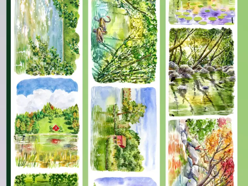 Tournesol Studio Washi Tape Sample - Fleeting Impressions