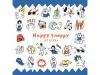 Pre-Order Mindwave Clear Sticker Sheet Happy Snappy 82131 - Blue