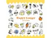 Pre-Order Mindwave Clear Sticker Sheet Happy Snappy 82133 - Yellow