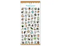 Pre-Order Mindwave Clear Sticker Sheet Happy Snappy 82134 - Brown