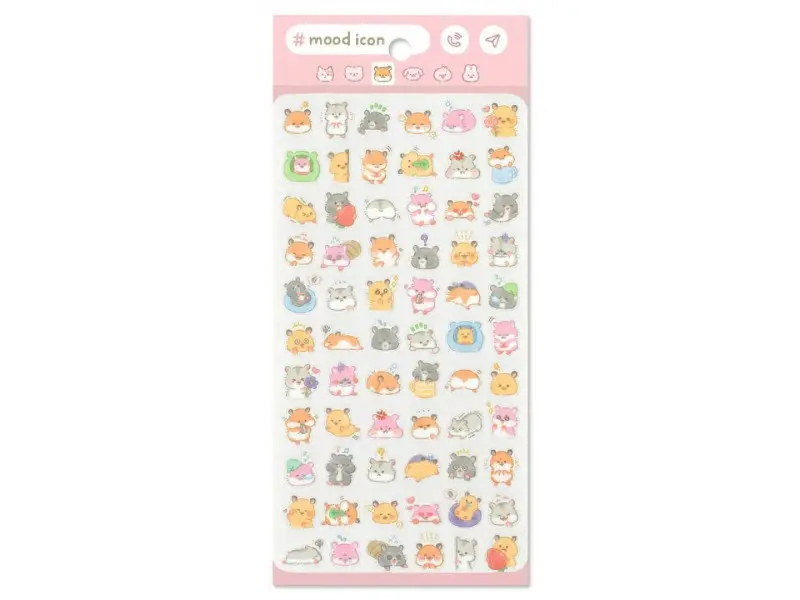 Pre-Order Mindwave Clear Sticker Sheet Mood Icon - Hamster