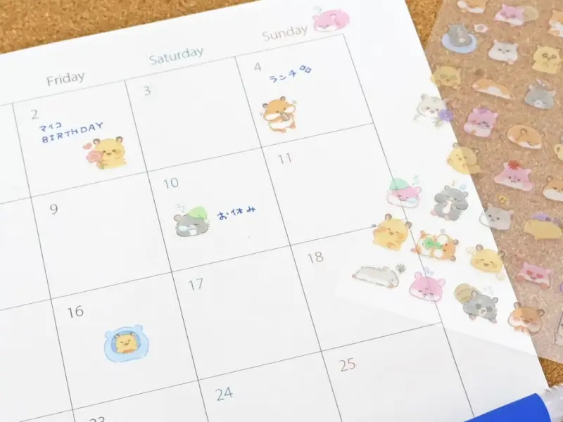 Mindwave Clear Sticker Sheet Mood Icon - Hamster