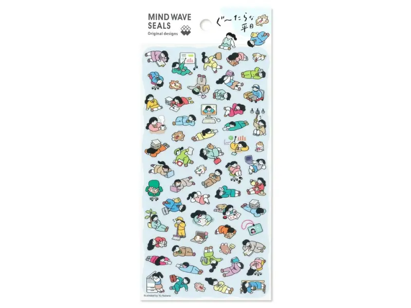 Mindwave Clear Sticker Sheet 82516 - Lazy Weekday