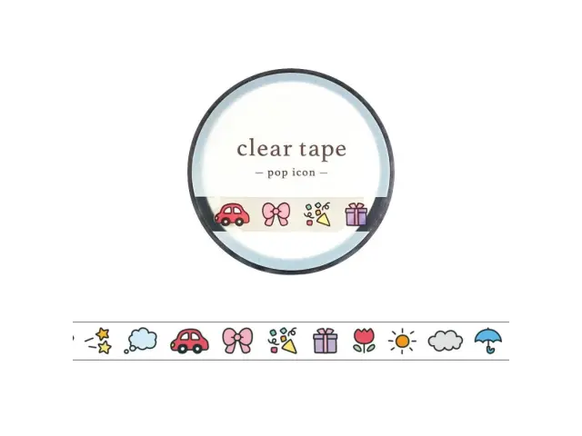 Mindwave Clear Tape Pop Icon 7 mm - Pictogram