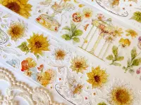 Pre-Order Baicangjia Studio Die-Cut Washi Tape - Peaceful Garden