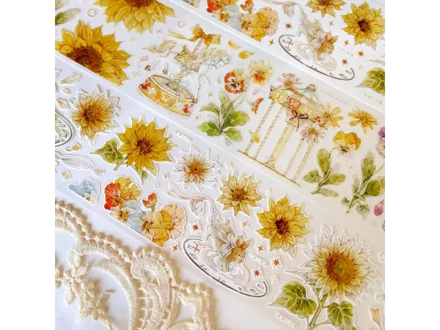 Baicangjia Studio Die-Cut Washi Tape - Peaceful Garden