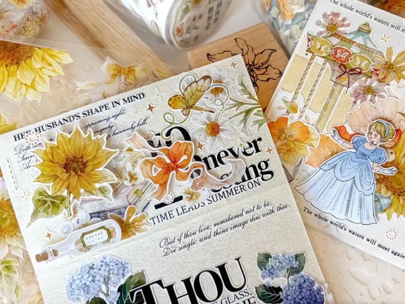 Baicangjia Studio Die-Cut Washi Tape - Peaceful Garden