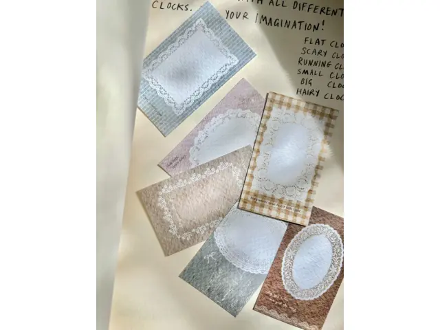 Pion Memo Cards - Lace Frame